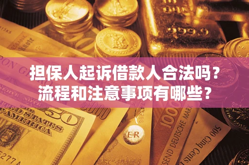 济南担保人起诉借款人合法吗？流程和注意事项有哪些？