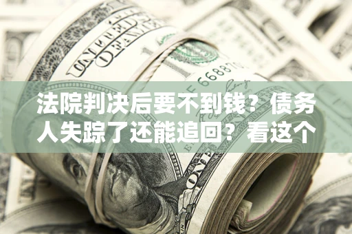 济南法院判决后要不到钱？债务人失踪了还能追回？看这个方法！