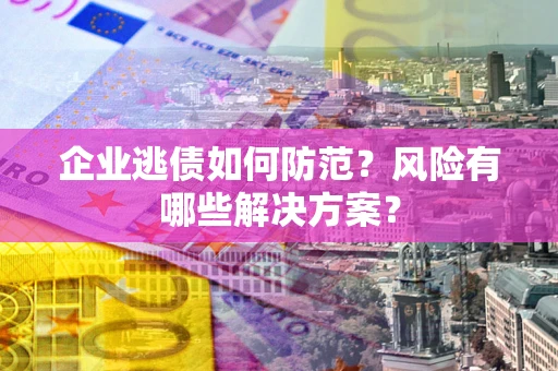 济南企业逃债如何防范？风险有哪些解决方案？